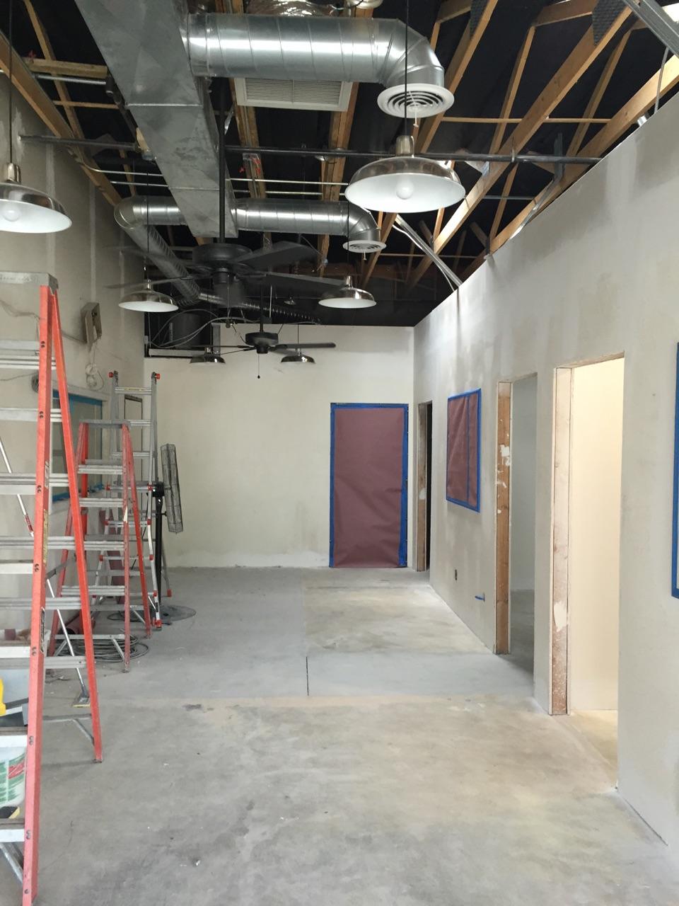 Here's a couple pics of how the remodel is coming along.